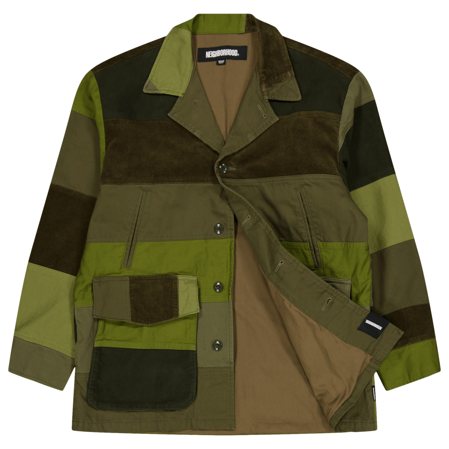 Patchwork Jacket Olive Drab