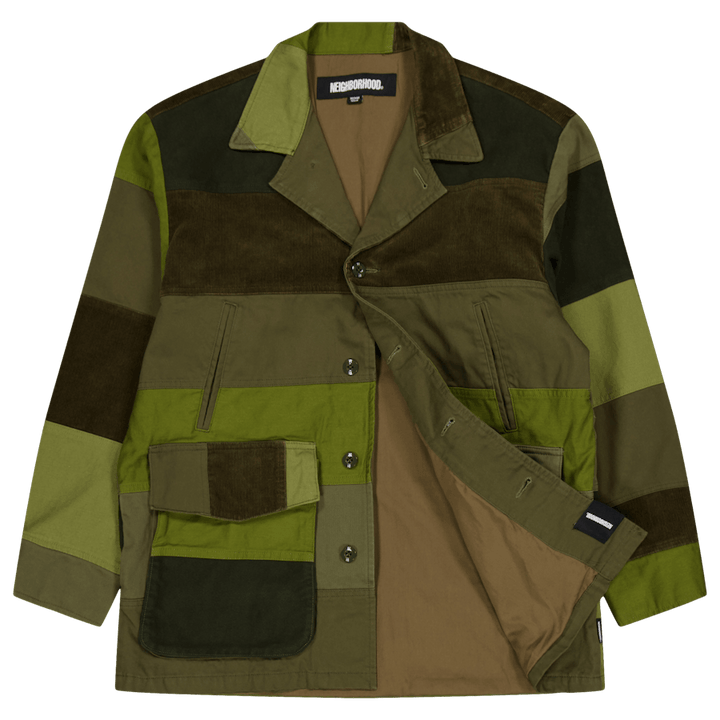 Patchwork Jacket Olive Drab