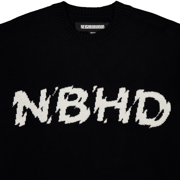Intarsia Sweater Black