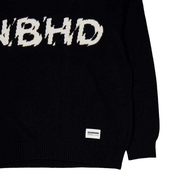 Intarsia Sweater Black
