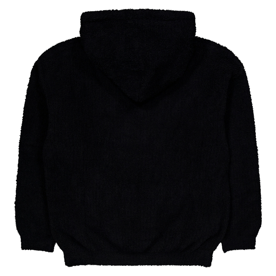 Parka con cerniera in velluto nero