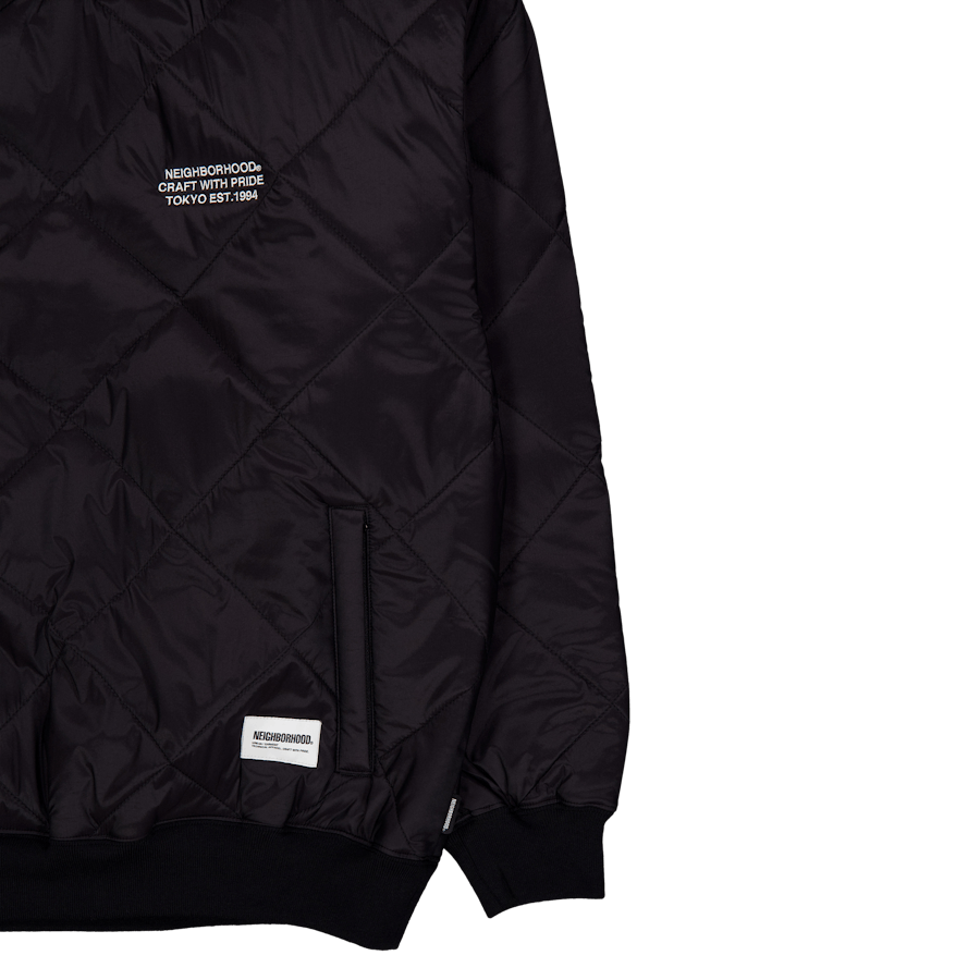 Quilting Pullover Shirt Ls Black