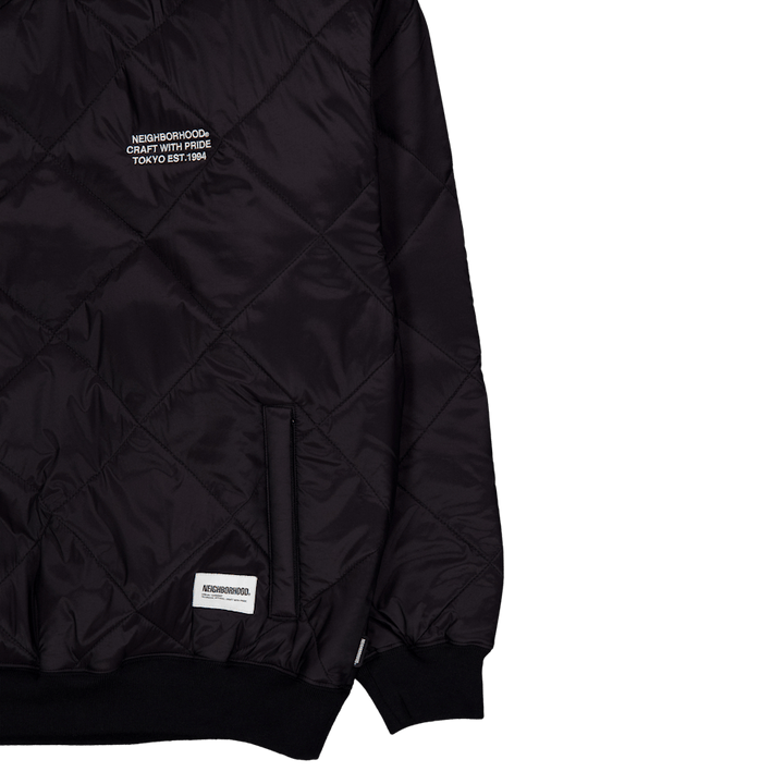 Quilting Pullover Shirt Ls Black