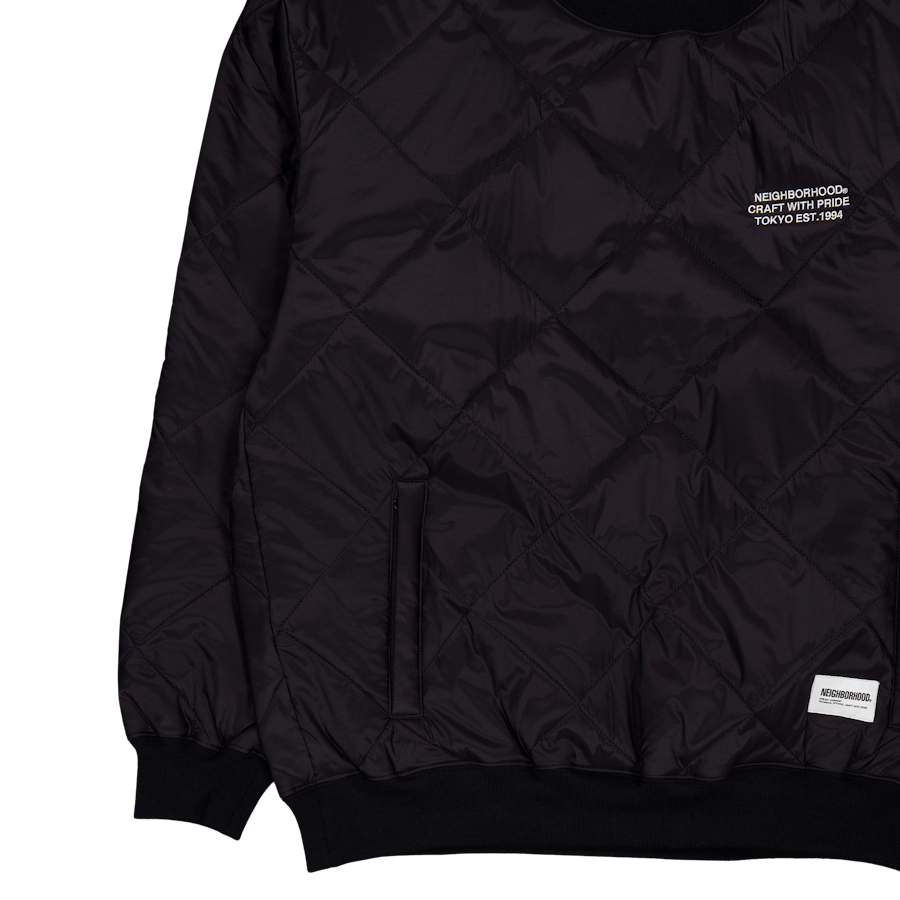Quilting Pullover Shirt Ls Black