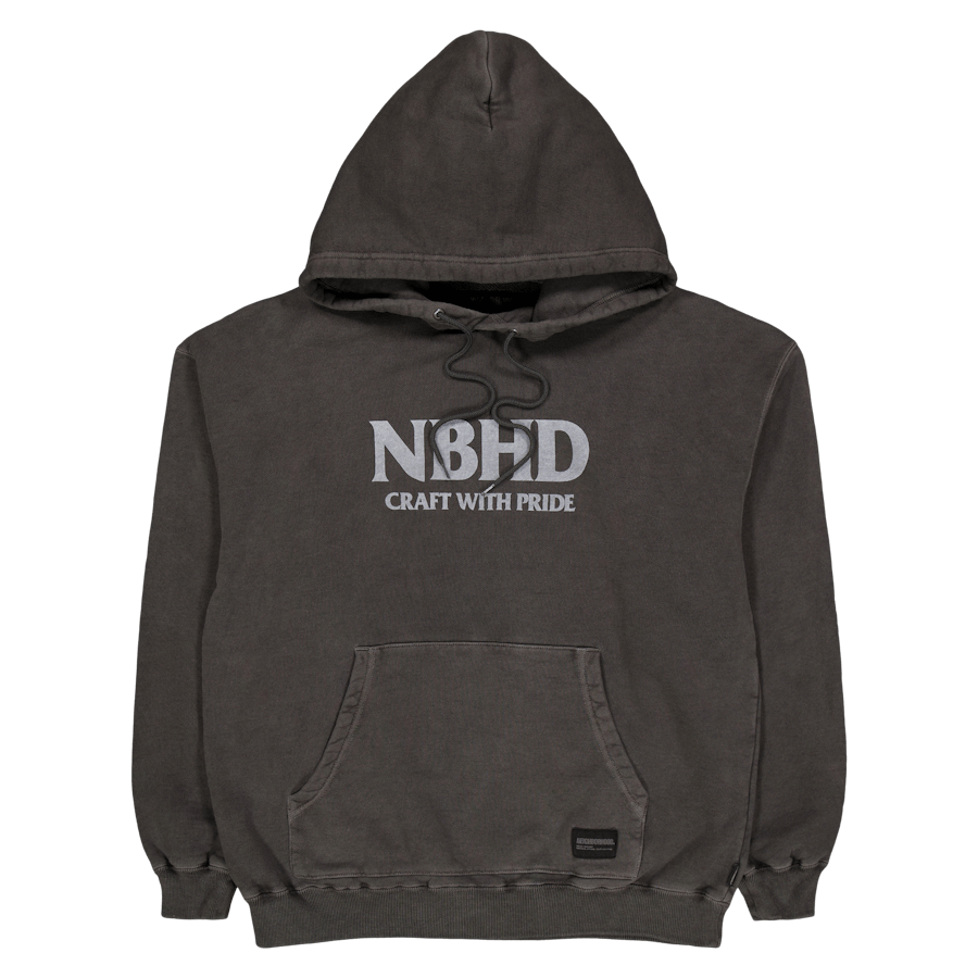 Pigment Dyed Sweatparka Ls Black