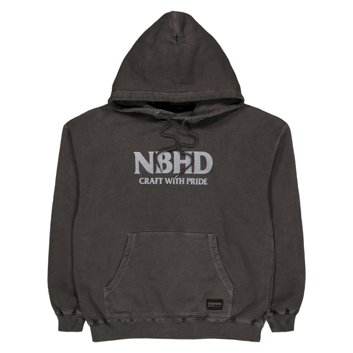 Pigment Dyed Sweatparka Ls Black
