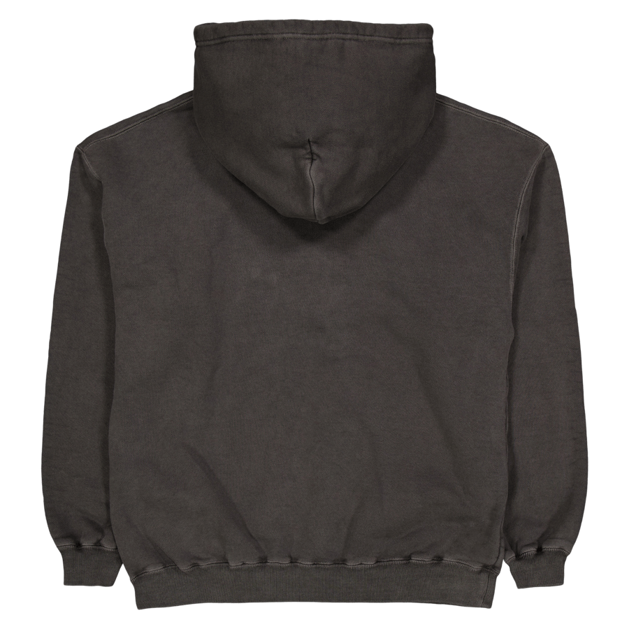 Pigment Dyed Sweatparka Ls Black