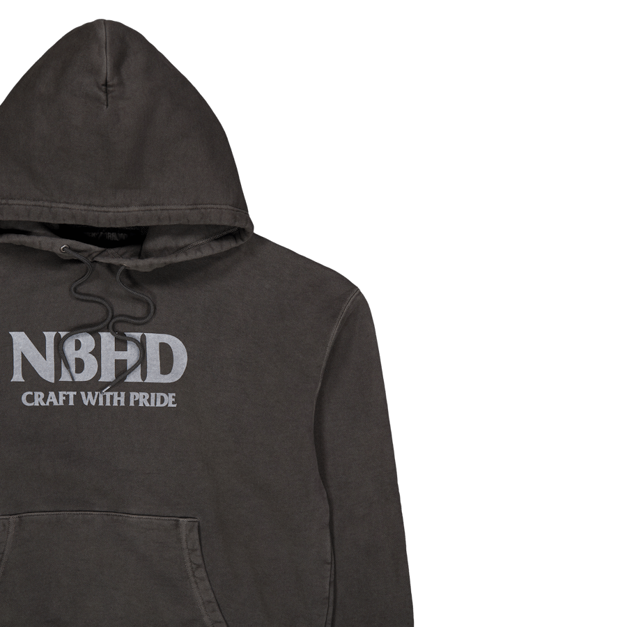 Pigment Dyed Sweatparka Ls Black