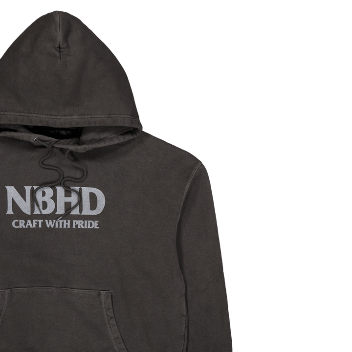 Pigment Dyed Sweatparka Ls Black