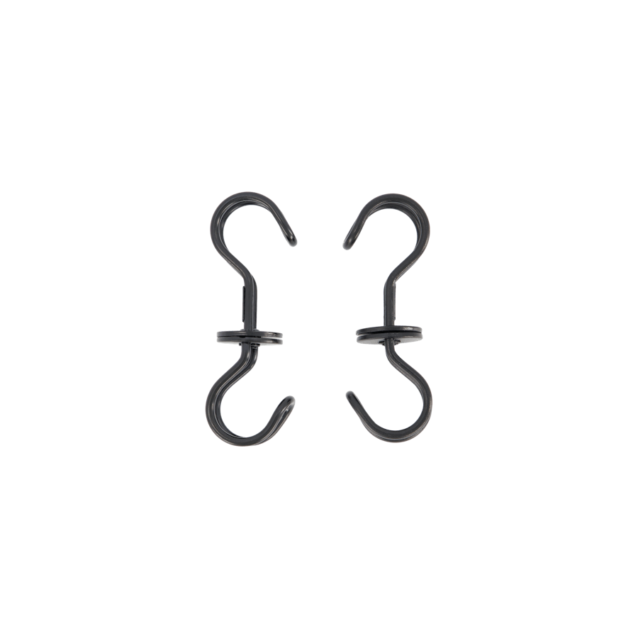 Rotary S-hooks Set Black