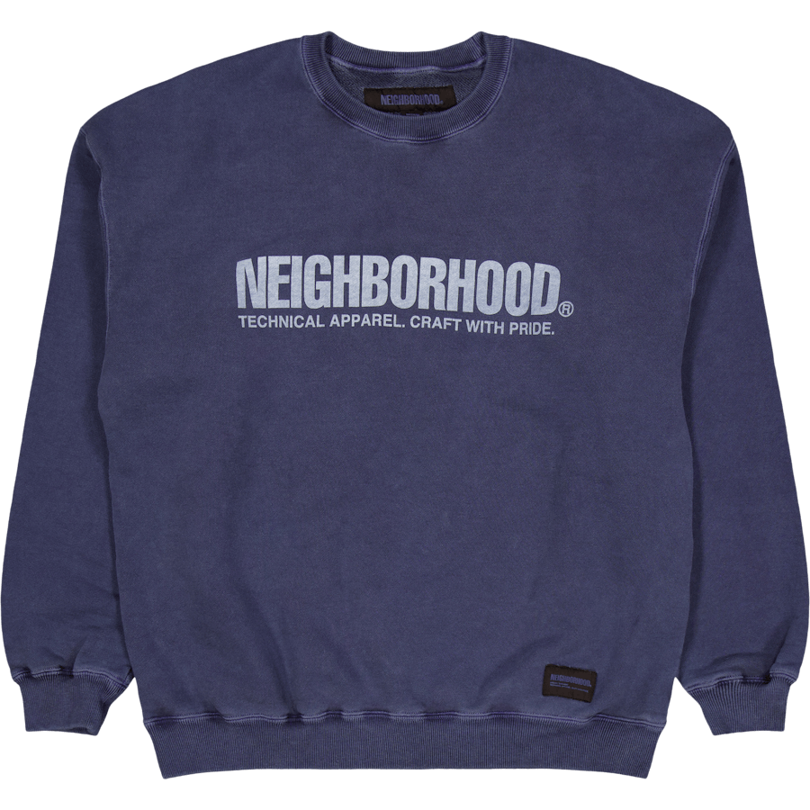 Pigment Dyed Sweatshirt Ls Navy