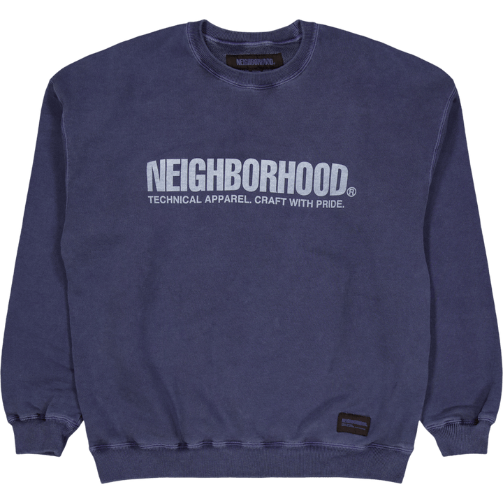 Pigment Dyed Sweatshirt Ls Navy