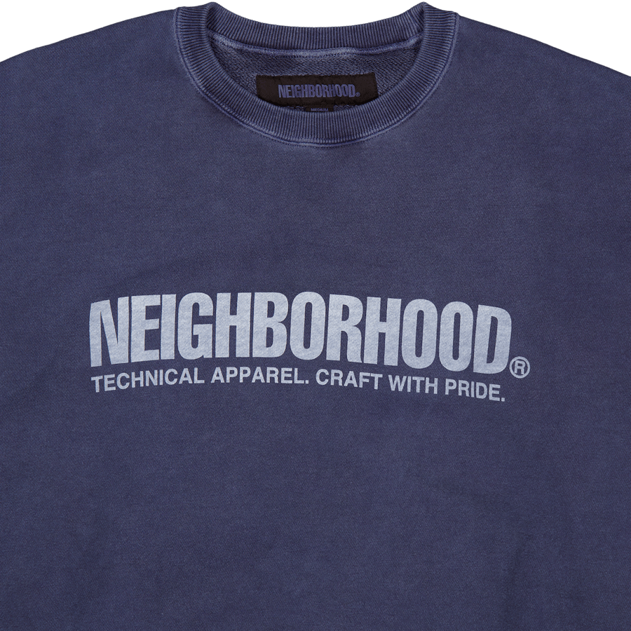Pigment Dyed Sweatshirt Ls Navy