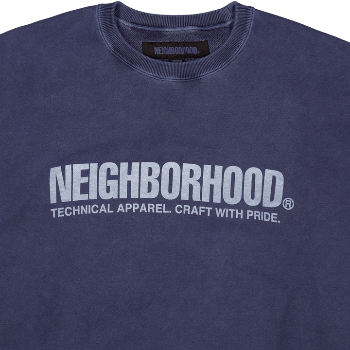 Pigment Dyed Sweatshirt Ls Navy