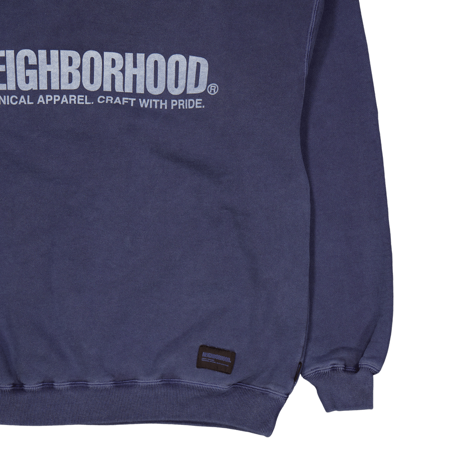 Pigment Dyed Sweatshirt Ls Navy