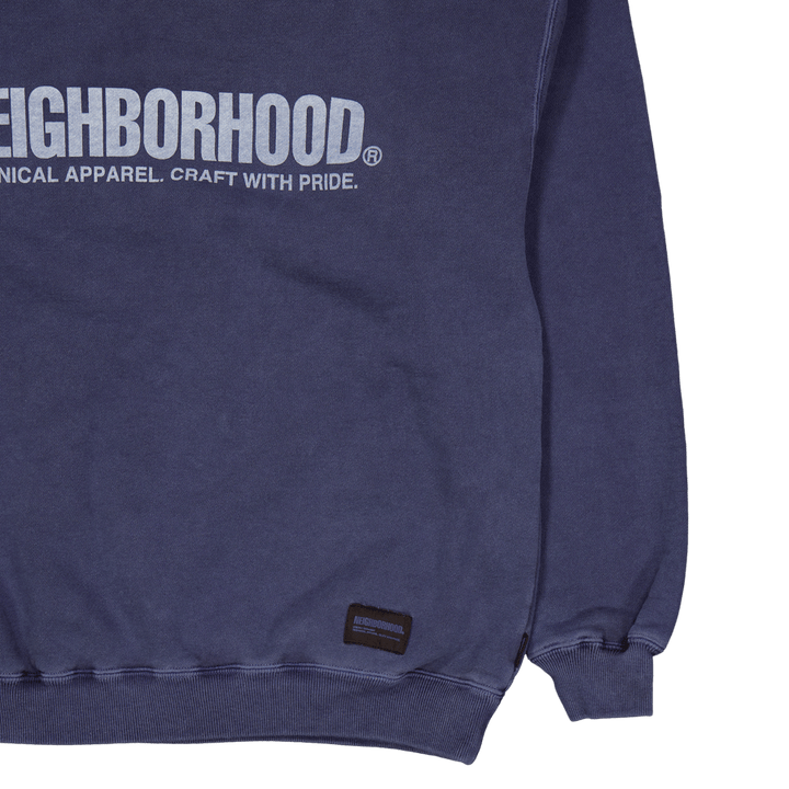 Pigment Dyed Sweatshirt Ls Navy