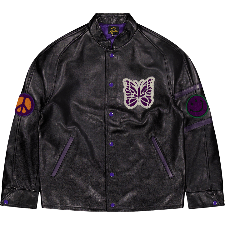 Needles Letterman jakk - lehma must