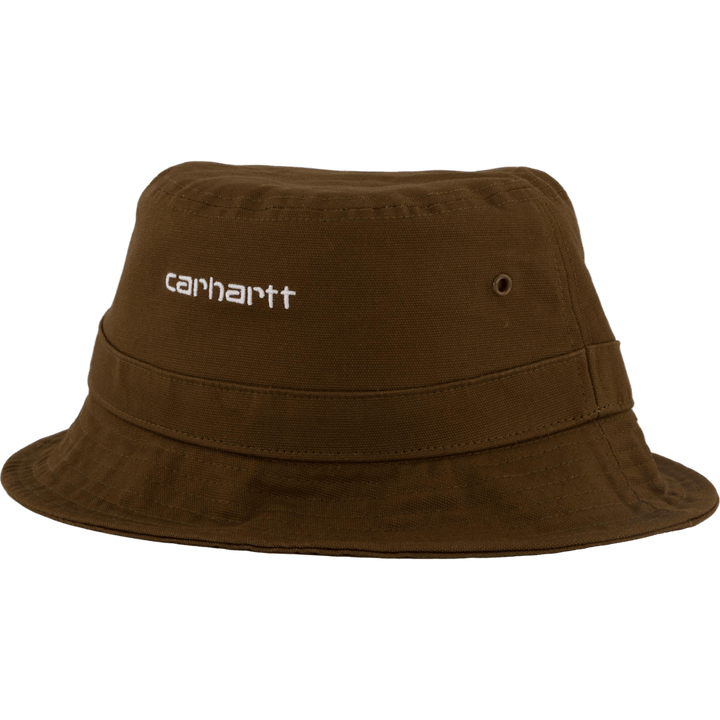 Chapeau bob script bois / blanc