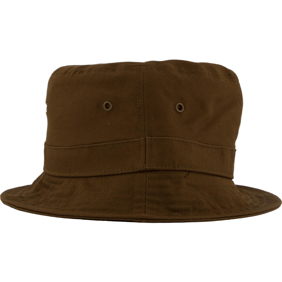 Chapeau bob script bois / blanc