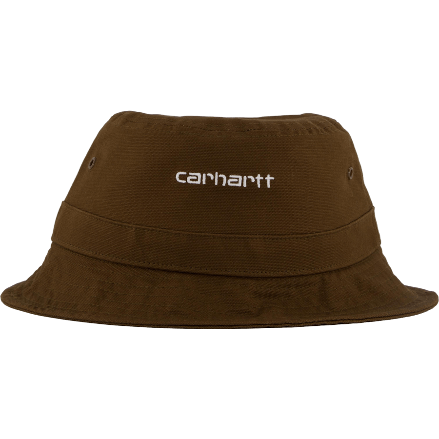 Chapeau bob script bois / blanc