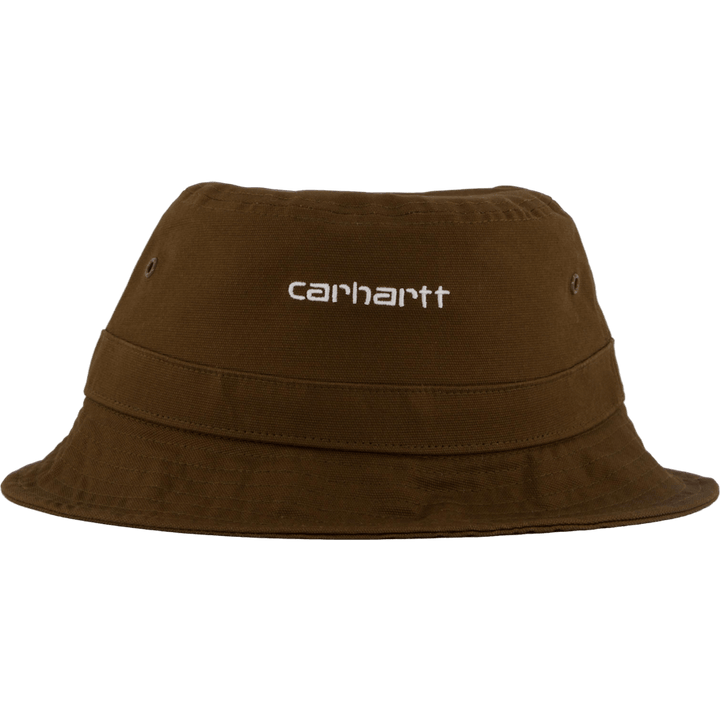 Chapeau bob script bois / blanc