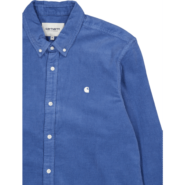 L/s Madison Fine Cord Shirt Sorrent / Wax