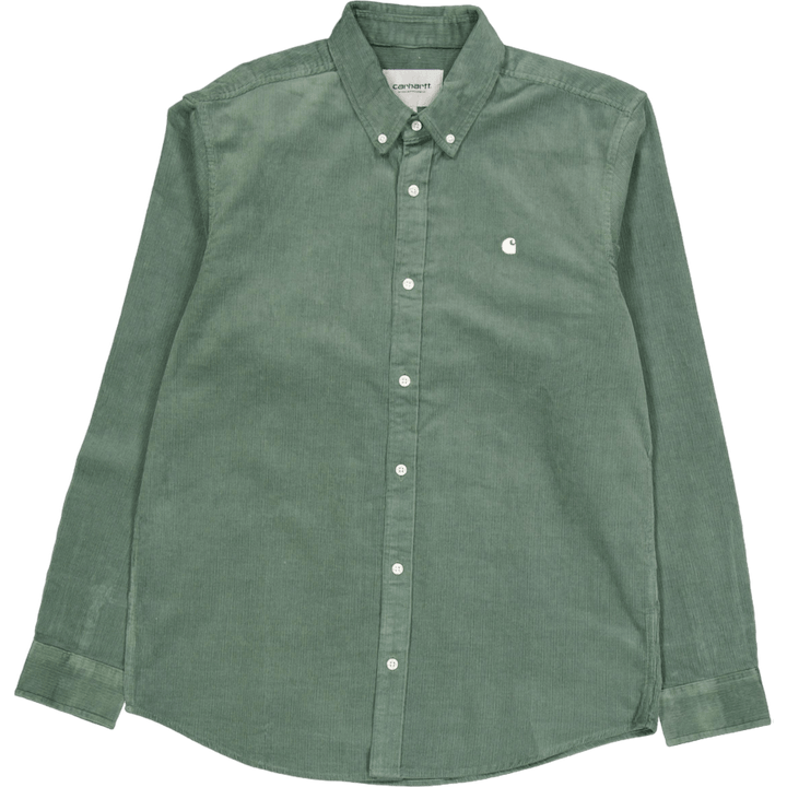 L/s Madison Fine Cord Shirt Park / Wax