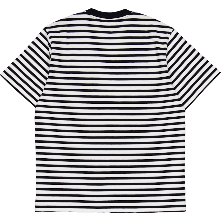 S/s Seidler Pocket T-shirt Seidler Stripe, Svart / Vit