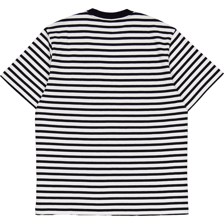 S/s Seidler Pocket T-shirt Seidler Stripe, Svart / Vit