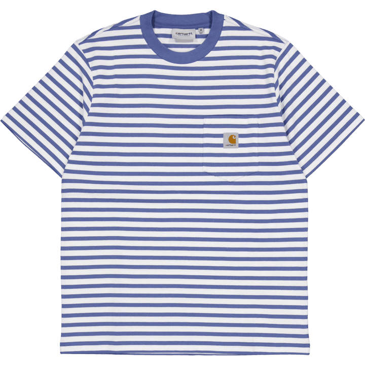 S/s Seidler Pocket T-shirt Seidler Stripe, Sorrent / Whit