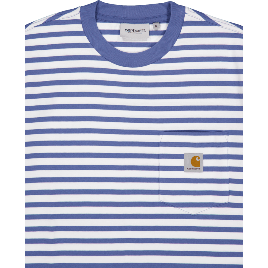 S/s Seidler Pocket T-shirt Seidler Stripe, Sorrent / Whit