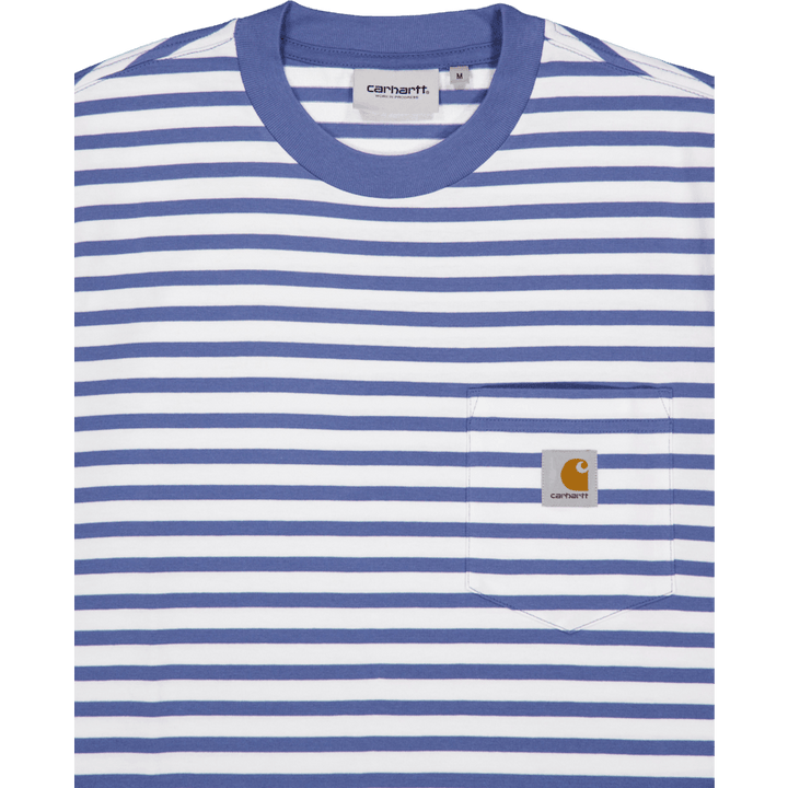 S/s Seidler Pocket T-shirt Seidler Stripe, Sorrent / Whit