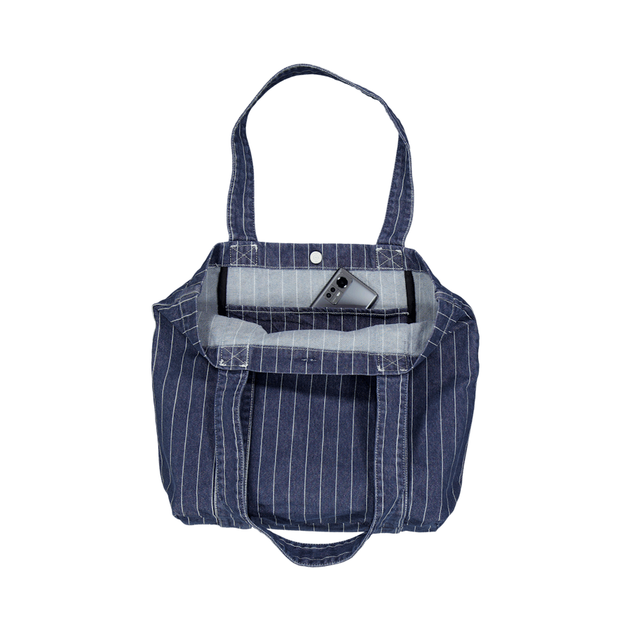 Orlean Tote Bag Orlean Stripe, Blue / White