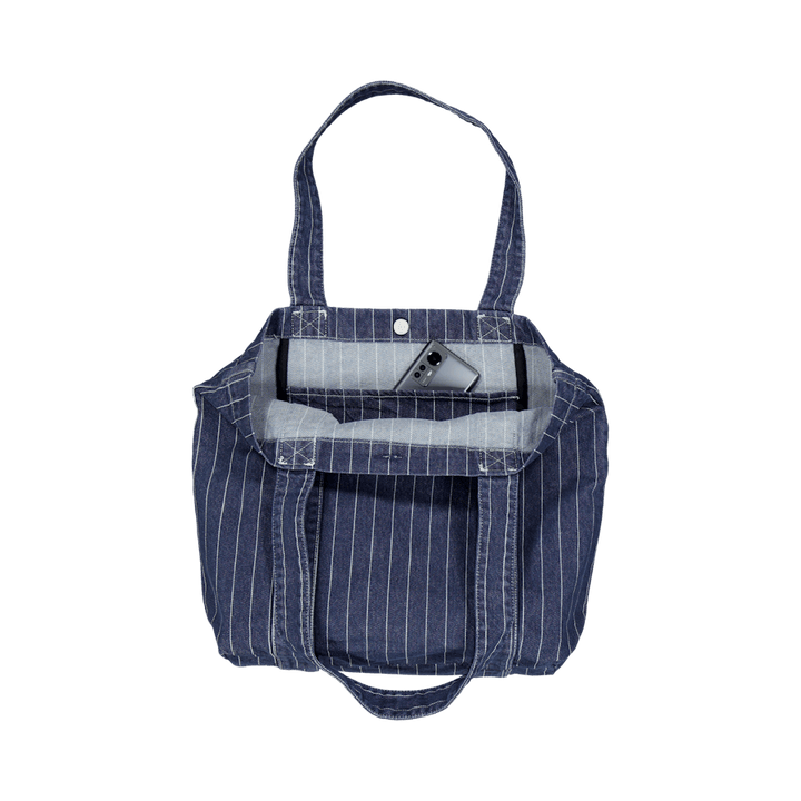 Orlean Tote Bag Orlean Stripe, Blue / White