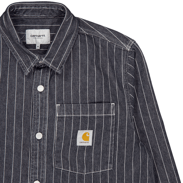Camicia Orlean Jac Orlean Stripe, nero / bianco