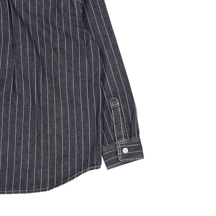 Camicia Orlean Jac Orlean Stripe, nero / bianco
