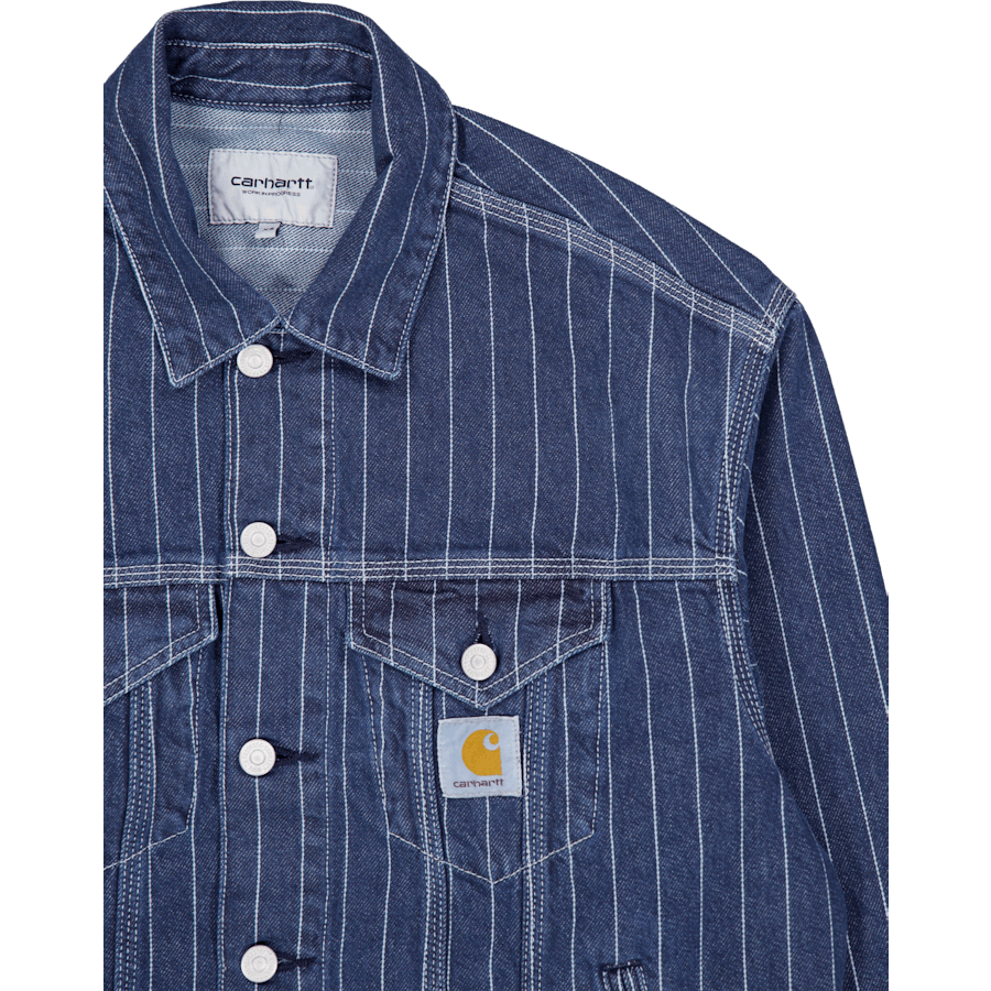 Orlean jaka Orlean Stripe, Zila / balta