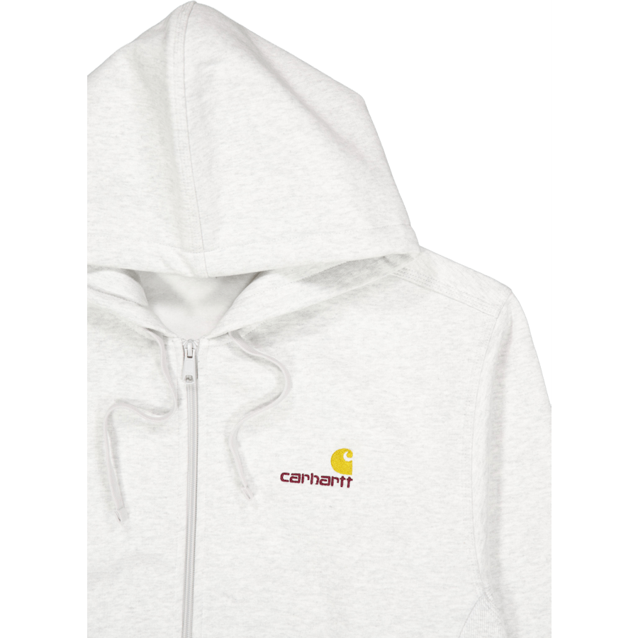 Hooded American Script Jacket Ash Heather
