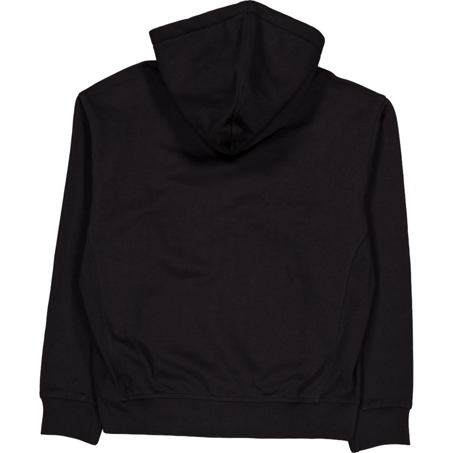 Hooded American Script Jacket Black