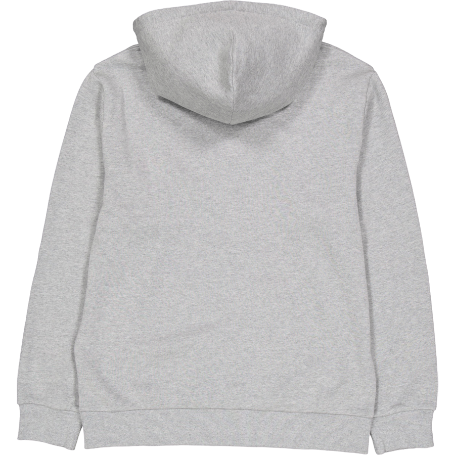 Mikina s kapucí s výšivkou Script Grey Heather / White
