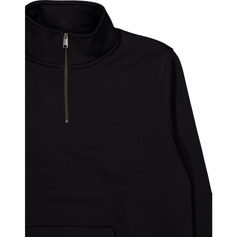 Chase Neck Zip Sweat Black / Gold