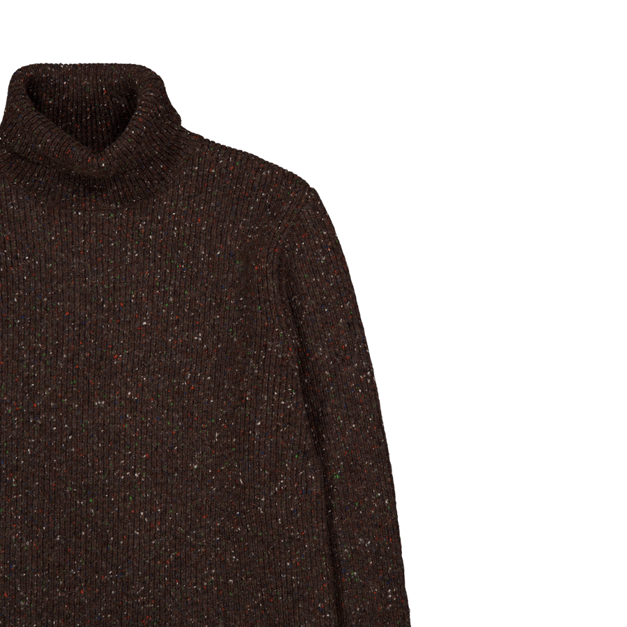 Marsh Puzzle Turtleneck Brown