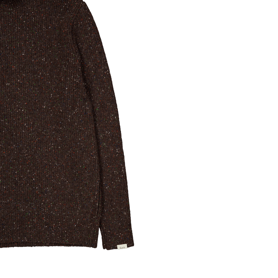 Marsh Puzzle Turtleneck Brown
