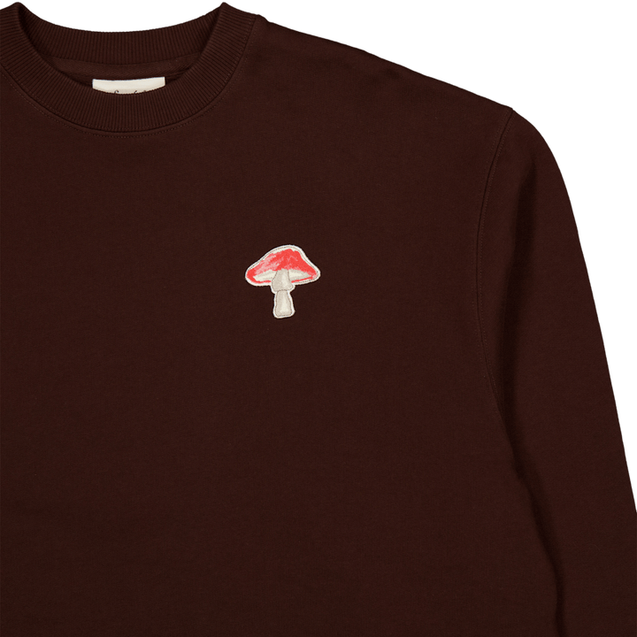 Agaric Mush Sweatshirt Djupt brun
