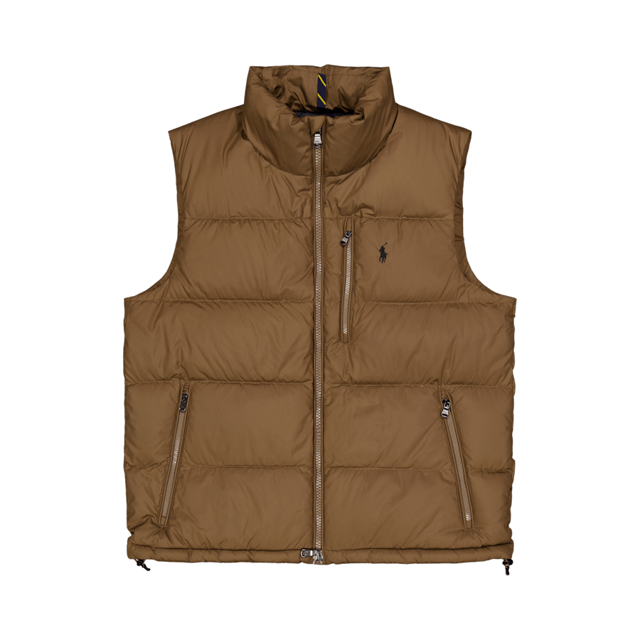 The Gorham Down Vest Dark Taupe
