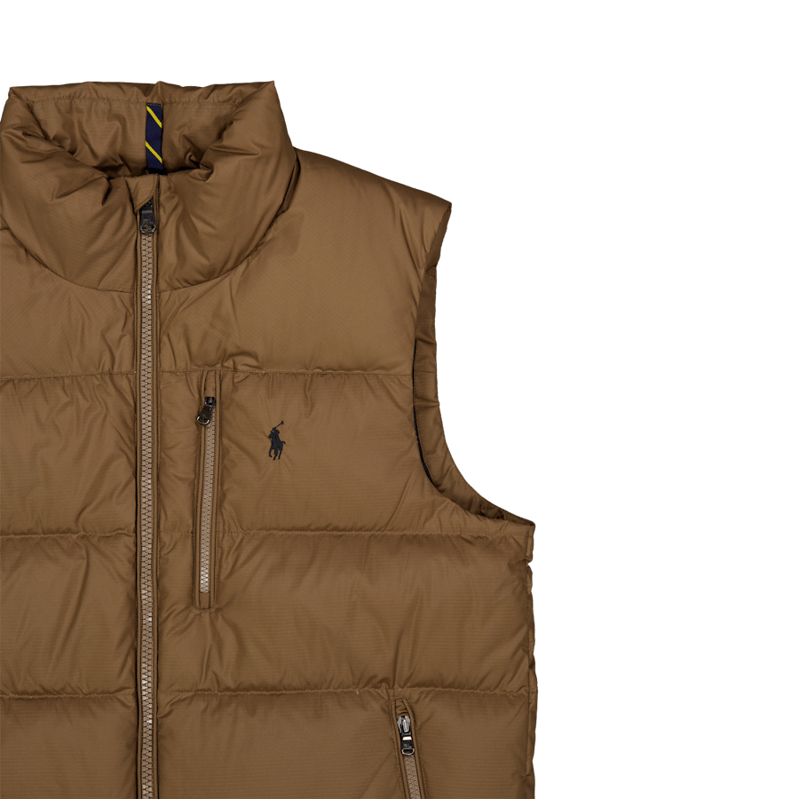 The Gorham Down Vest Dark Taupe