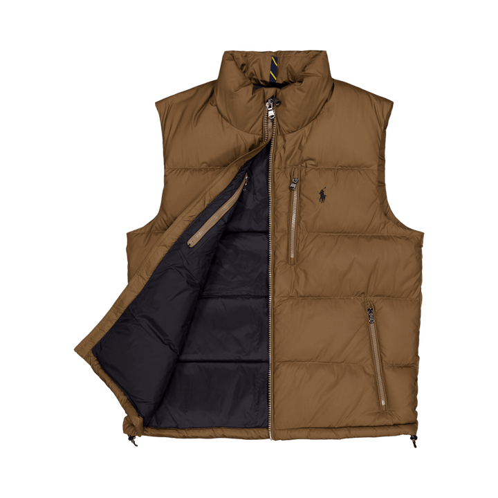 The Gorham Down Vest Dark Taupe