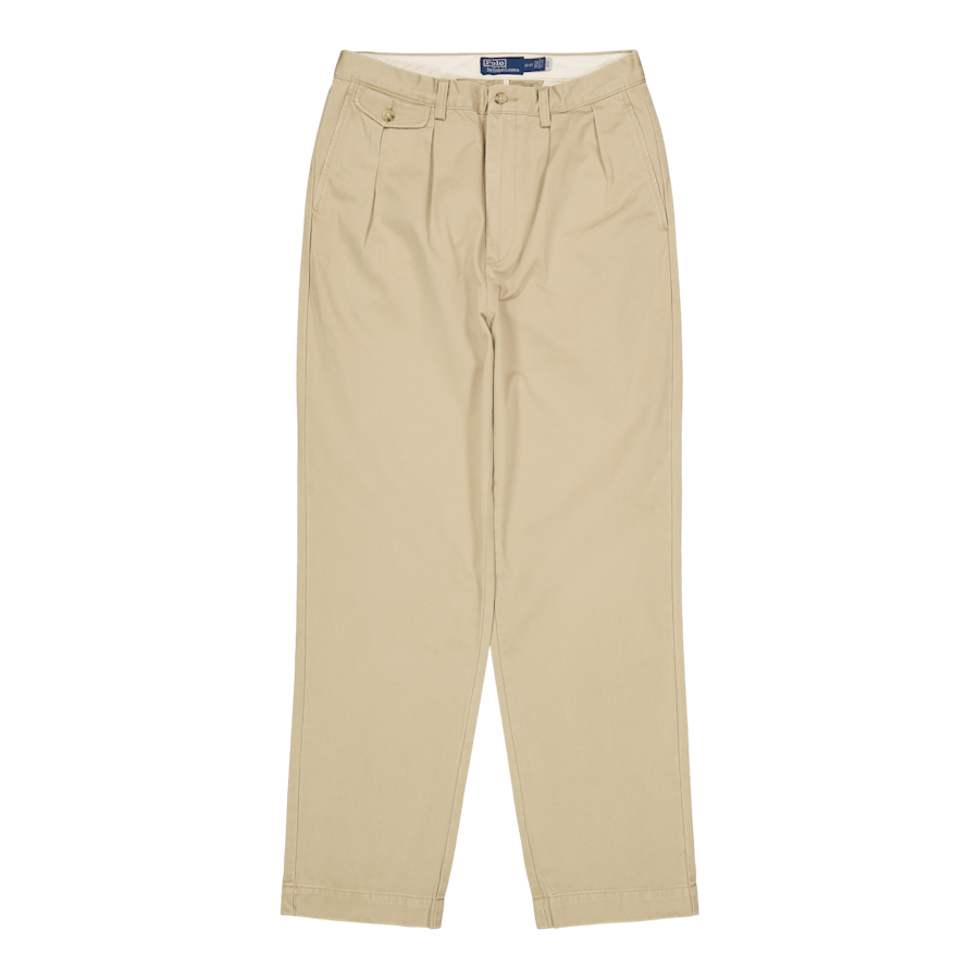 Whitman Relaxed Fit Pleated Chino Pant Rl Khaki