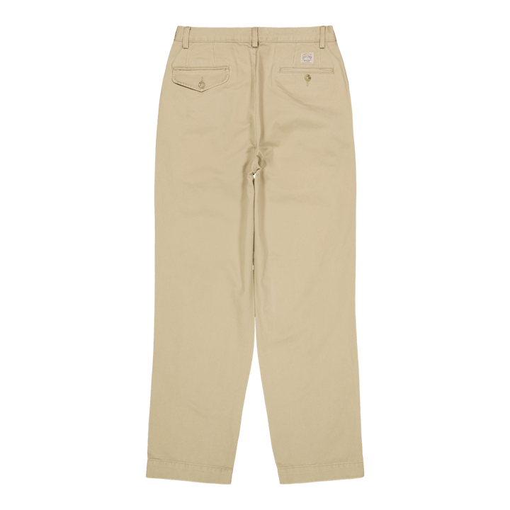 Whitman Relaxed Fit Pleated Chino Pant Rl Khaki