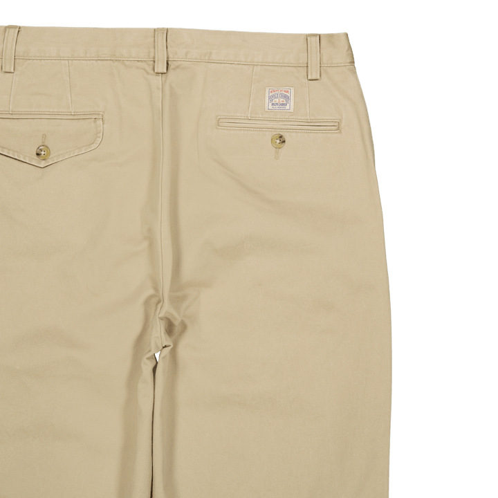 Whitman Relaxed Fit Pleated Chino Pant Rl Khaki